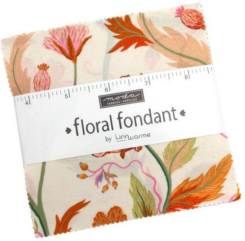 Moda floral fondant charm - moda, pack